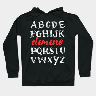 Elemeno Funny Teacher’s Alphabet Hoodie